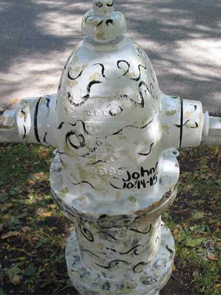 Lamb Hydrant From behind- 524 S. Ardmore